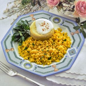 RISOTTO GIALLO E TIMBALLETTI DI NASELLO - S 07910
