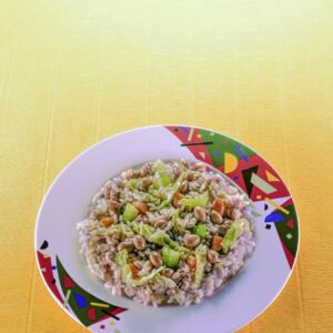 RISOTTO CON VERDURE E SALSICCIA