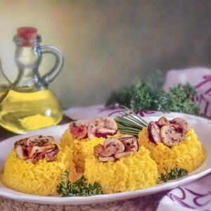 NIDI DI RISOTTO GIALLO CON FUNGHI - S42950 - 4216