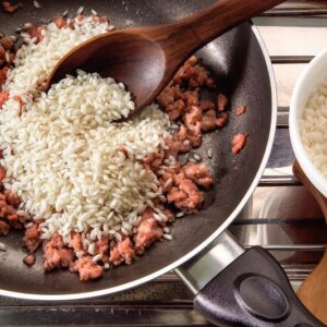 RISO CON SALAMELLE - RISO ALLA PILOTA (STEP 3)