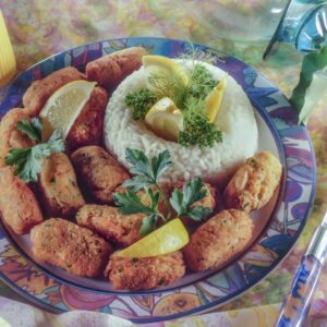 S 263920+S RISO E CROCCHETTE DI CECI E GAMBERETTI ALLA LIBANESE