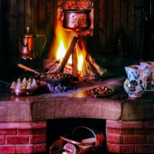 CAMINETTO CON CALDARROSTE E PERE MARTINE AL VINO ROSSO - 001