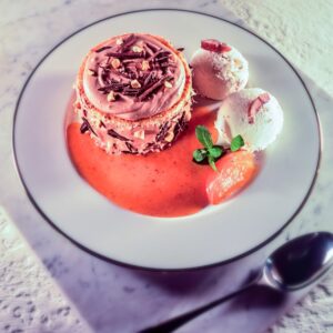 SOFFICE TORTINO DI CASTAGNE AL MARRON GLACES E SALSA FRESCA DI CACHI - S 238920 - 2053