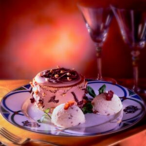 SOFFICE TORTINO DI CASTAGNE AL MARRON GLACES E SALSA FRESCA DI CACHI - S 238920 - 2154