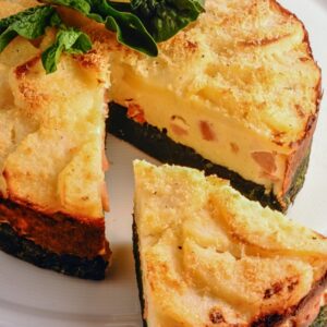 TORTA DI SPINACI, PATATE, UOVA, PROSCIUTTO COTTO - S59900