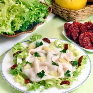 CARPACCIO DI SPADA CON POMODORINI SECCHI - 1353
