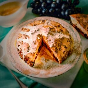 S 55940 DOLCE DI FRUTTA CON SALSA ALLA CANNELLA