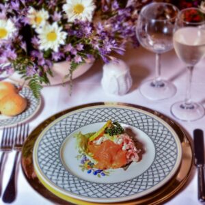 SALMONE, GAMBERETTI, INSALATA, LIMONE,