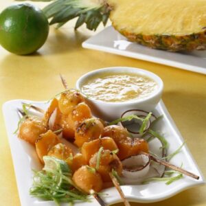 SPIEDINI DI MELONE CON SALSA DI ANANAS - 1362