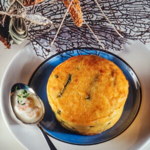 SFORMATINO DI FAGIOLINI E GAMBERETTI - S61920