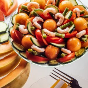 S 75890 ANTIPASTO DI MELONE E GAMBERETTI