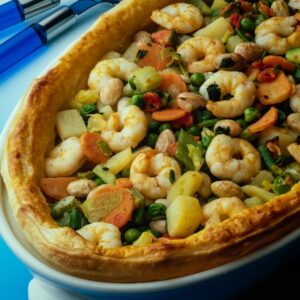 S 165870 TORTA DI GAMBERI E VERDURE