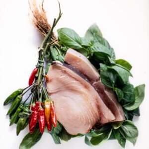 BASILICO, PESCE SPADA, PEPERONCINI
