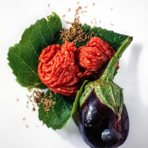 MELANZANE, CARNE TRITA, SEMI DI FINOCCHIO - 3820