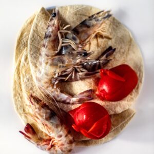 PIADINE GAMBERI E POMODORI