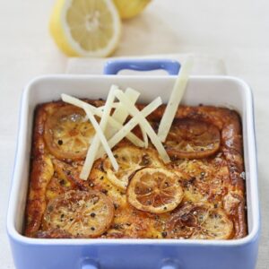 CLAFOUTIS CON PANNA PECORINO LIMONI CARAMELLATI - 1377