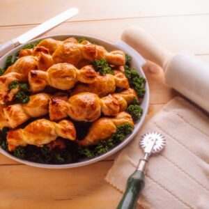 CARAMELLE SALATE CON CARNE TRITA E SCAMORZA AFFUMICATA - GR2186
