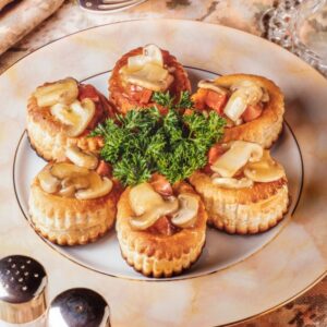 VOL AU VENT AI FUNGHI E PROSCIUTTO COTTO - S235900