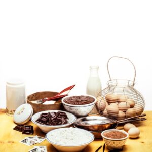 INGREDIENTI PER DOLCI CIOCCOLATO UOVA FARINA - 5637