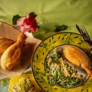 POLLO FRITTO CON GERMOGLI DI SOIA - 6423