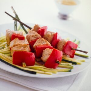 SPIEDINI DI VITELLO CON PEPERONI ROSSI - 6457