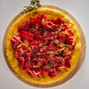 PIZZA CON POMODORI PEPERONI E ORIGANO - 6226