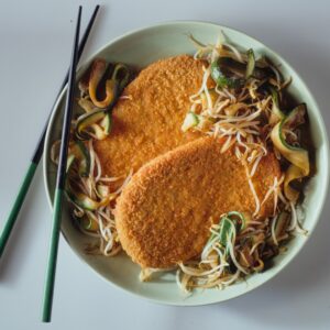 COTOLETTE DI POLLO CON GERMOGLI DI SOIA - 6794