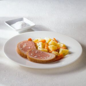 POLPETTONE DI MAIALE CON PROSCIUTTO COTTO E MOZZARELLA