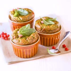 SOUFFLÉ DI SPINACI E PROSCIUTTO COTTO - 7004