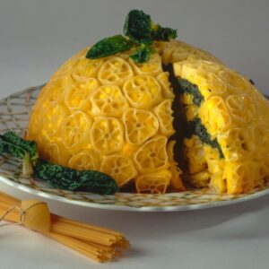 TIMBALLO DI PASTA E SPINACI