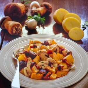 POLLO FUNGHI E PATATE - 7093