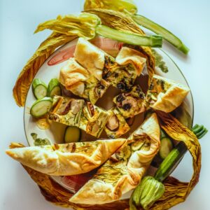 QUICHE DI FUNGHI E ZUCCHINE