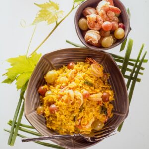 RISOTTO CON GAMBERI E UVA - 7122