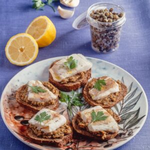 TARITNE AL TAPENADE E PESCE