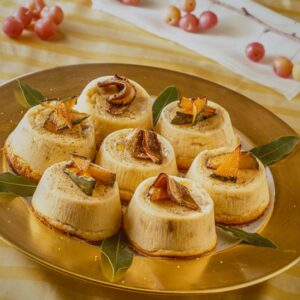 BUDINI DI ASIAGO E PANNA CON ZUCCHINE E PORCINI - 7287