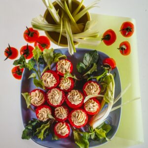 POMDORI RIPIENI CON MOUSSE DI RICOTTA E TONNO - 7332