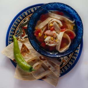 ZUPPA CON PIADINA E GAMBERI - 7359
