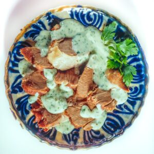 ARROSTO CON SALSA AGLIATA AL YOGURT