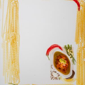 CORNICE DECOR FUSILLI LUNGHI E SALSA - 8179
