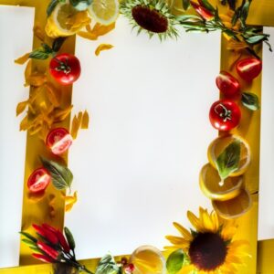 CORNICE DECOR GIRASOLI E LIMONI - 8453