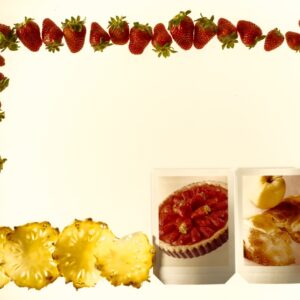CORNICE DECOR FRAGOLE E ANANAS - 8455