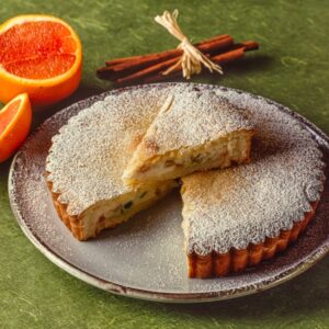 TORTA DI RICOTTA CON UVETTA E CANNELLA - 8602