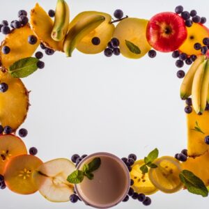 CORNICE, DECORAZIONE, DECOR, RETTANGOLO, FRUTTA, MIRTILLI - 8716