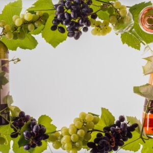 CORNICE, DECORAZIONE, DECOR, RETTANGOLO, UVA, VINO - 8722