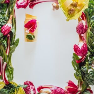 CORNICE, DECORAZIONE, DECOR, RETTANGOLO, RADICCHIO, SPINACI - 8727
