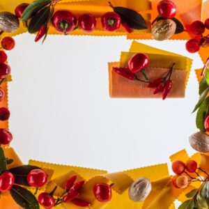 CORNICE, DECORAZIONE, DECOR, RETTANGOLO, PEPERONCINI, PASTA - 8729