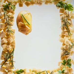 CORNICE, DECORAZIONE, DECOR, RETTANGOLO, GNOCCHI DI PATATE - 8731