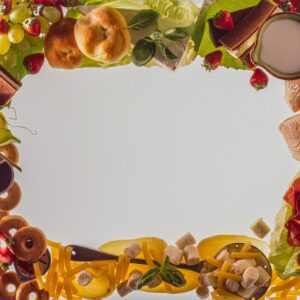 CORNICE, DECORAZIONE, DECOR, RETTANGOLO, PANE, ORTAGGI, FRUTTA - 8738