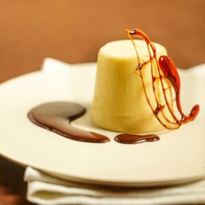 BUDINO ALLA CREMA, CON CIOCCOLATO E CARAMELLO - 9286