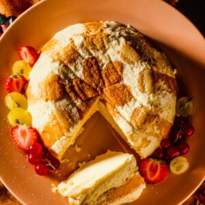 CHARLOTTE CON CREMA E FRUTTA - 9291